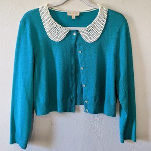 ModCloth Teal Cropped Cardigan